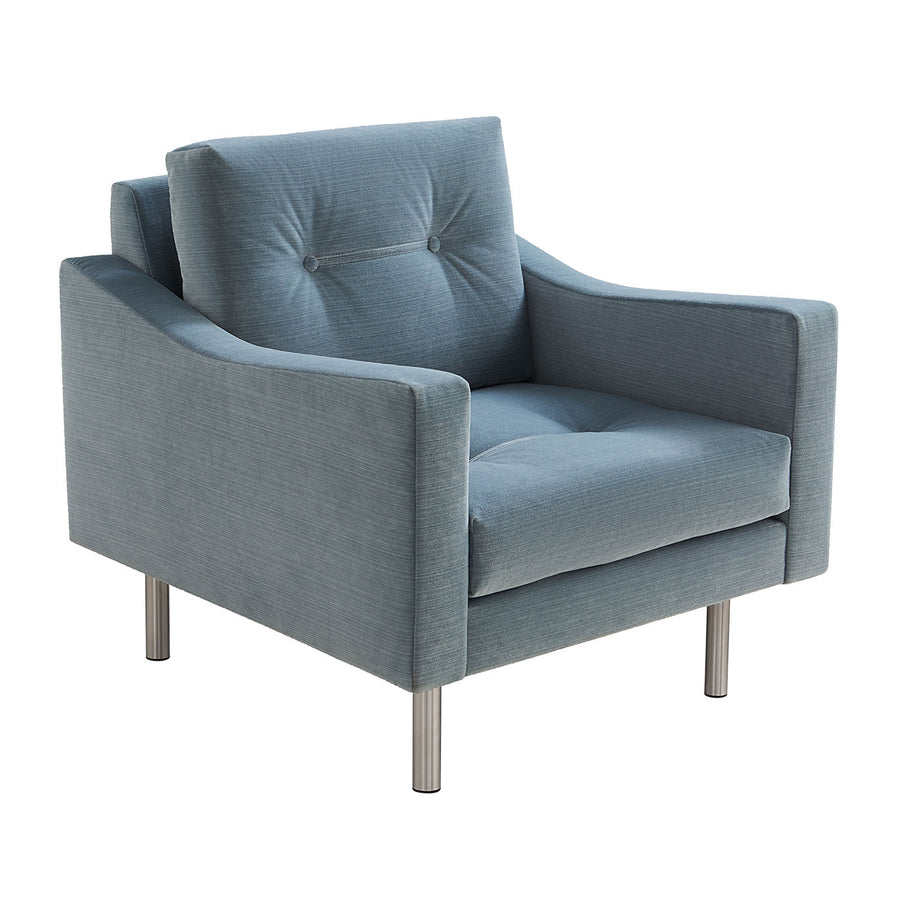 Marnie Lounge Chair Jonathan Adler Valhalla Cerulean No Base