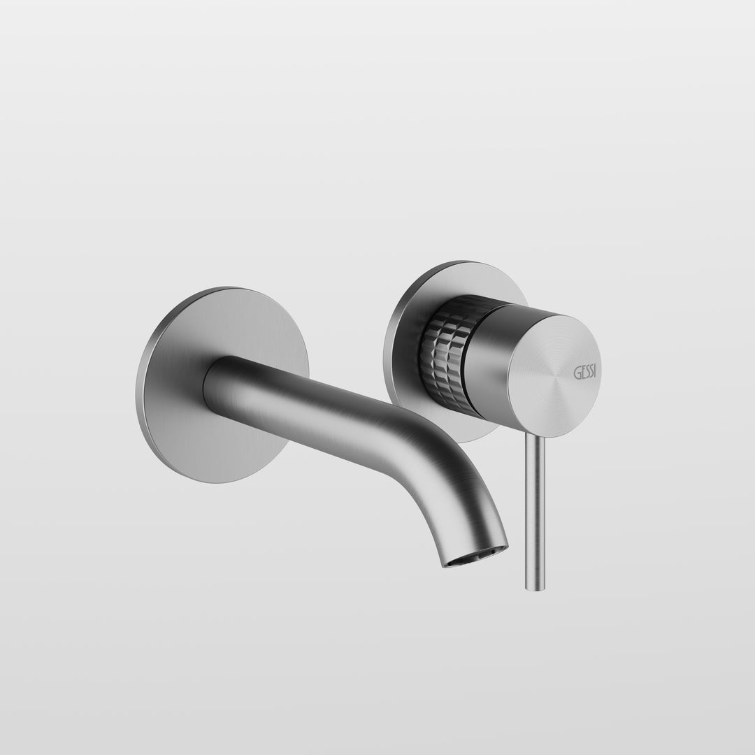 Meccanica Basin Mixer - 54283 Bathroom Accessories GESSI Steel Brushed  