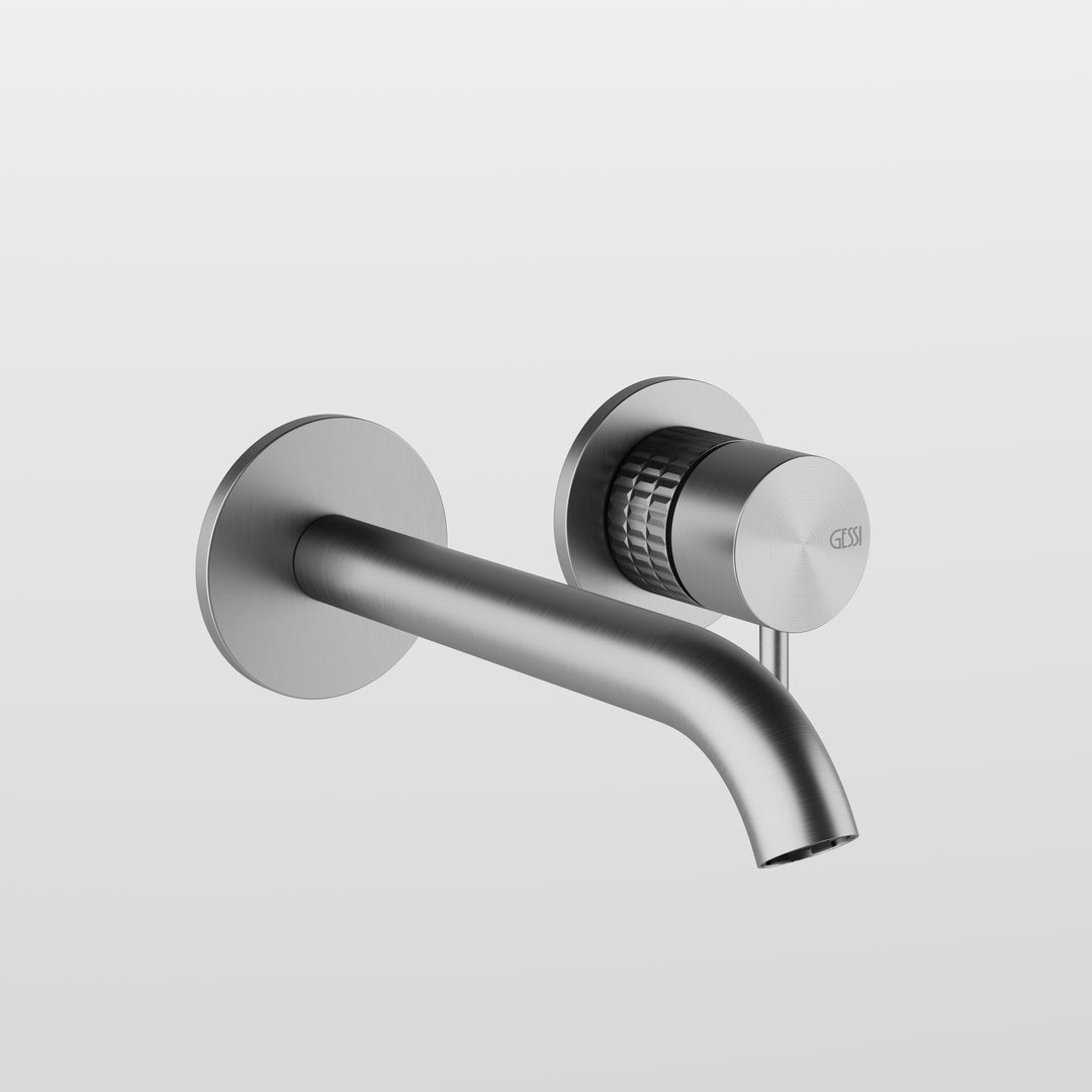 Meccanica Basin Mixer - 54289 Bathroom Accessories GESSI Steel Brushed  
