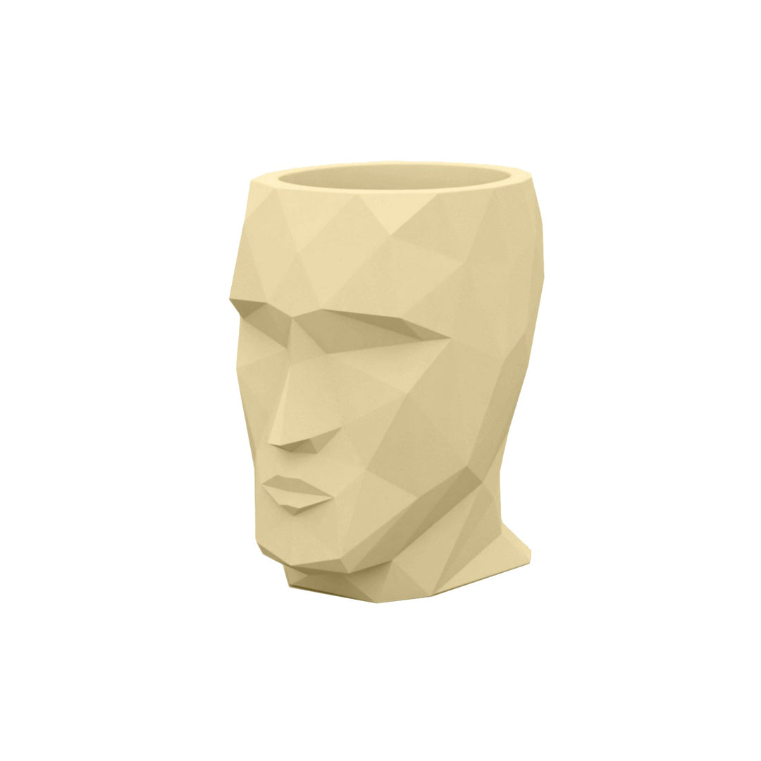 Adan Planter Outdoor Vondom Beige Medium: 19.25 in width
