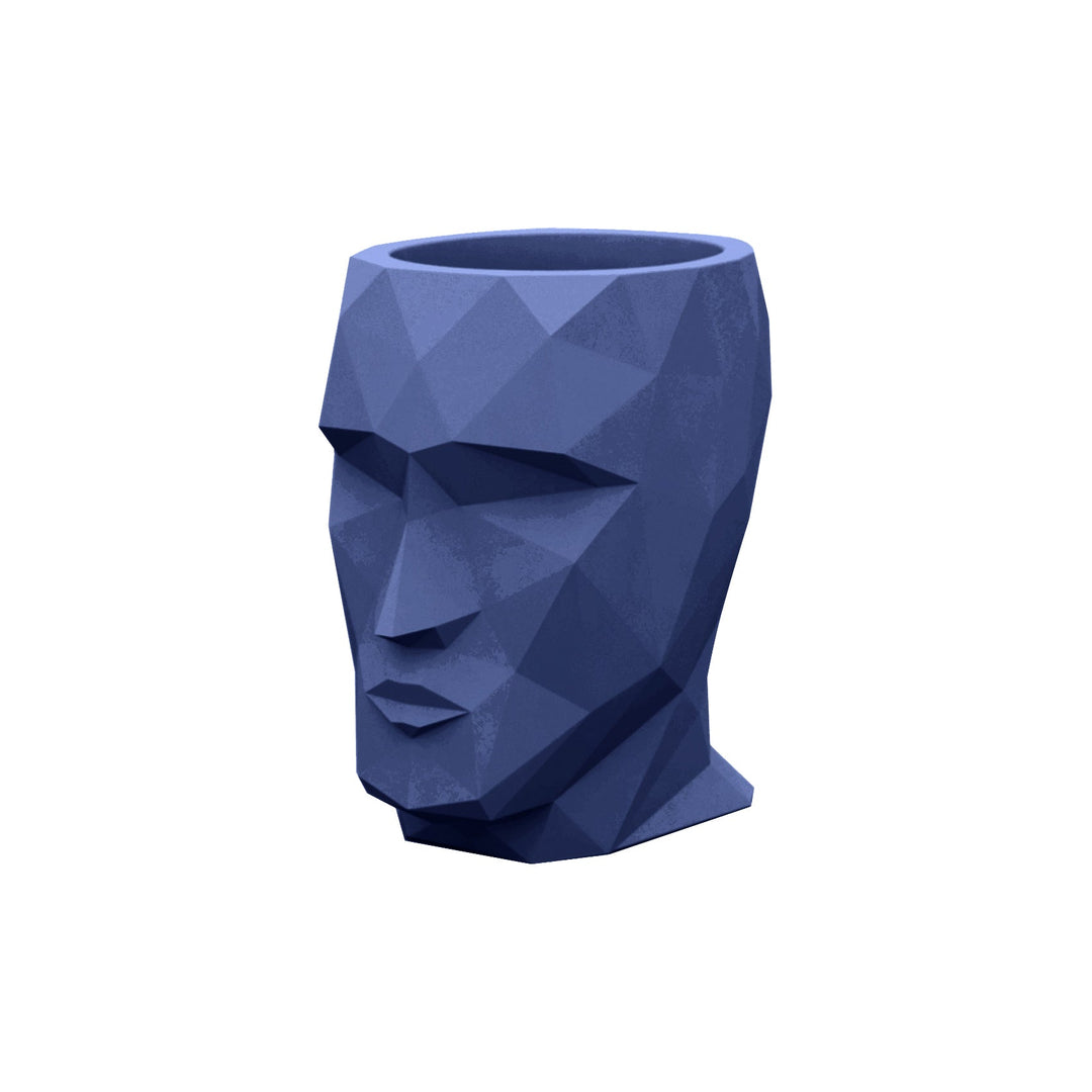 Adan Planter Outdoor Vondom Navy Medium: 19.25 in width