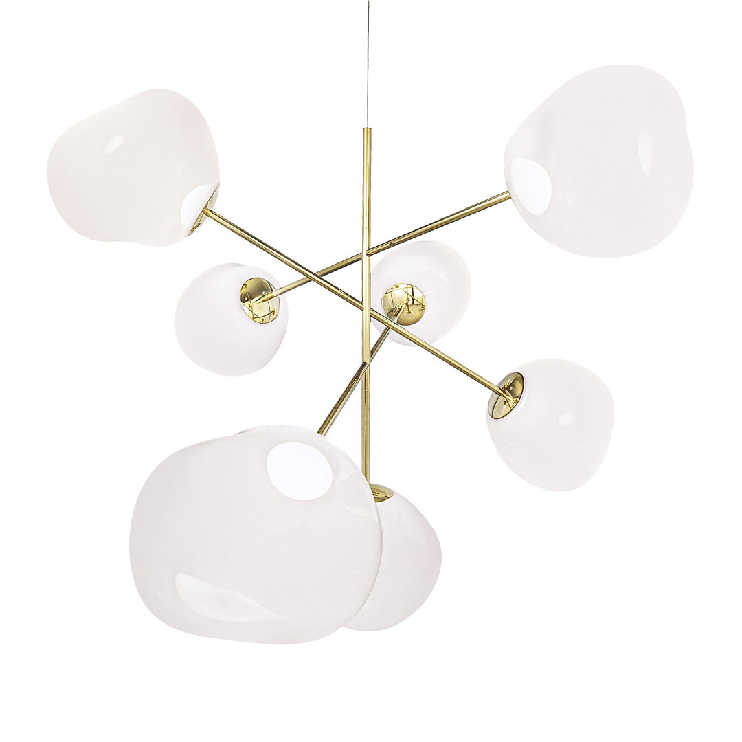 Melt Chandelier Chandeliers Tom Dixon Opal / Gold 7 Lights