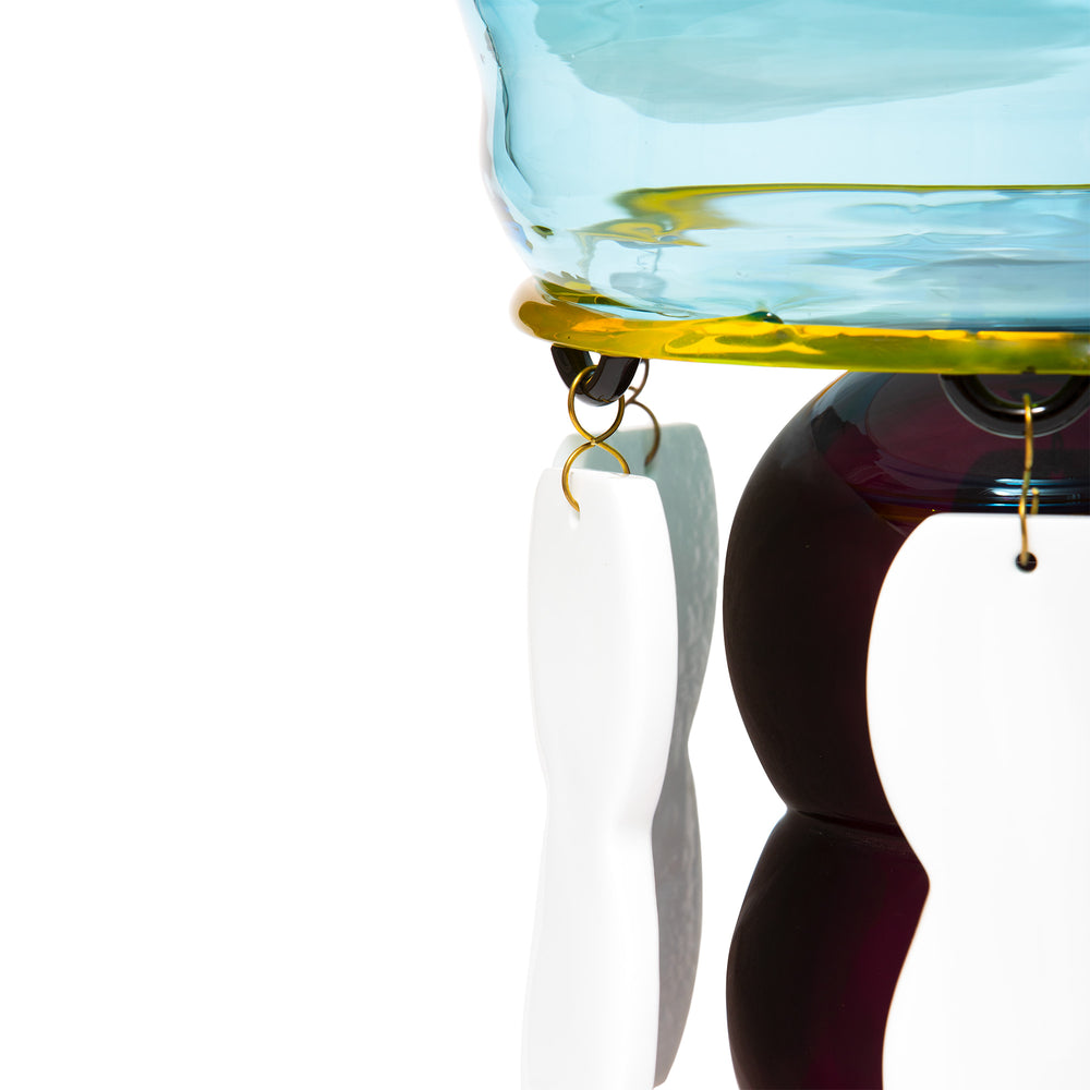 Fililla Murano Glass Vase Vases Memphis Milano   