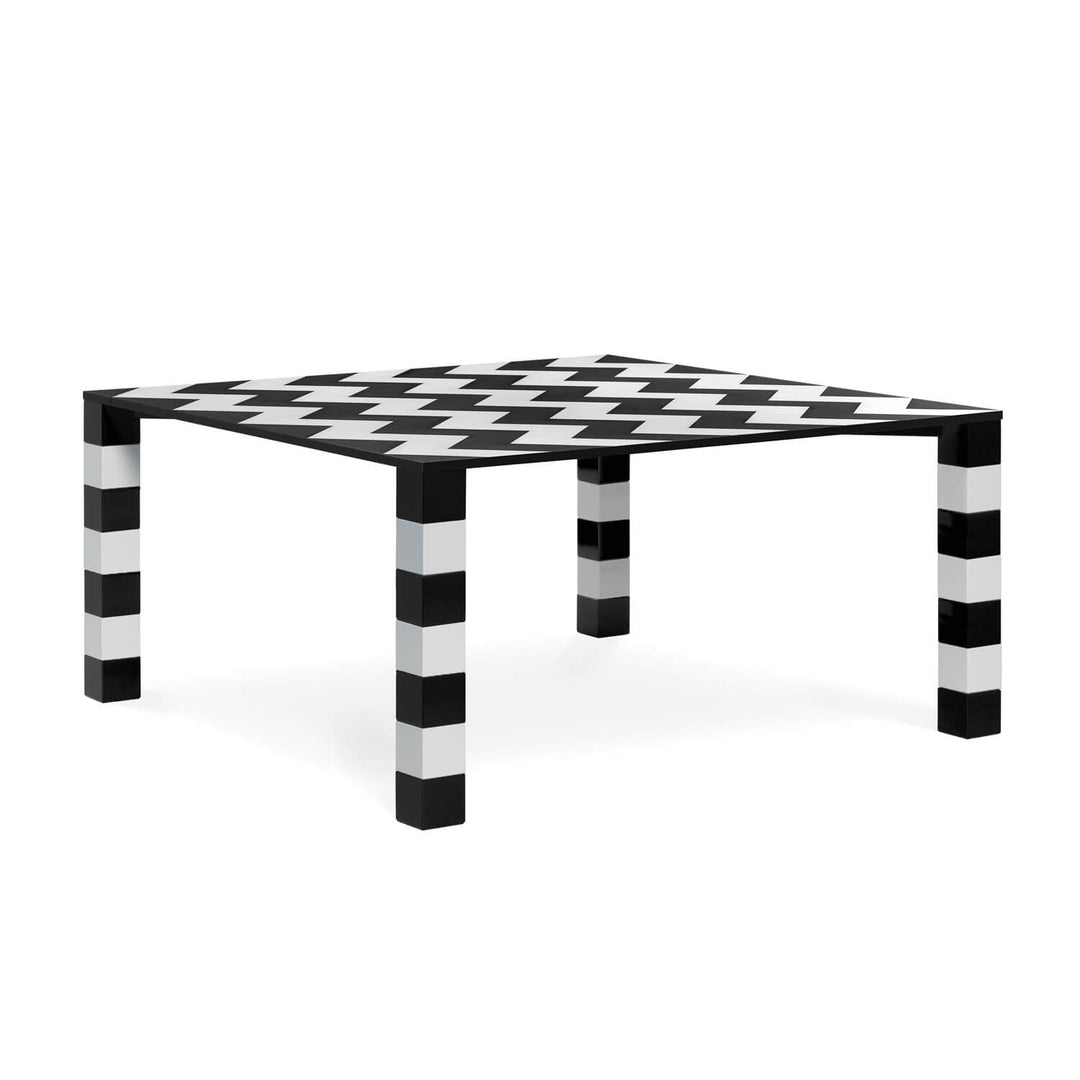 Pierre Dining Table Dining Table Memphis Milano Wood legs (B&W)