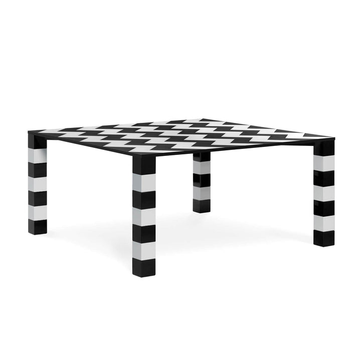 Pierre Dining Table Dining Table Memphis Milano Wood legs (B&W)