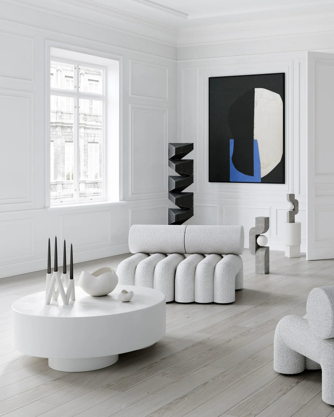 Curve Bowl, Big - Bone White Decorative Bowl 101 Copenhagen   