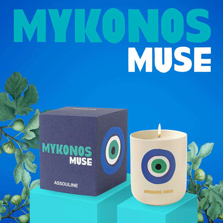 Mykonos Muse - Travel From Home Candle Candle & Oil Warmers Assouline   