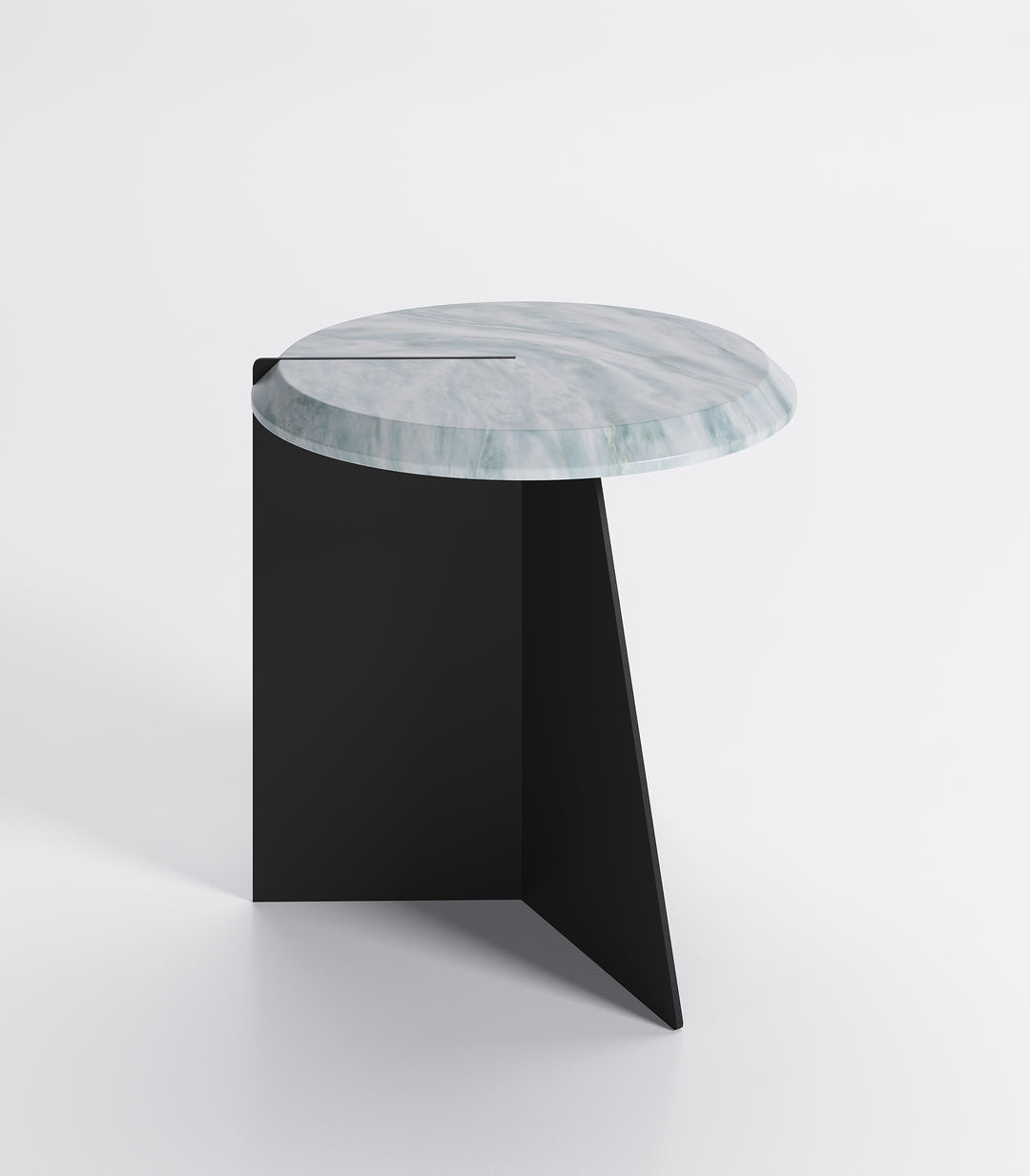 Nenuphar Desert End Table Marble Alpine Grey Coffee Tables Roche Bobois   