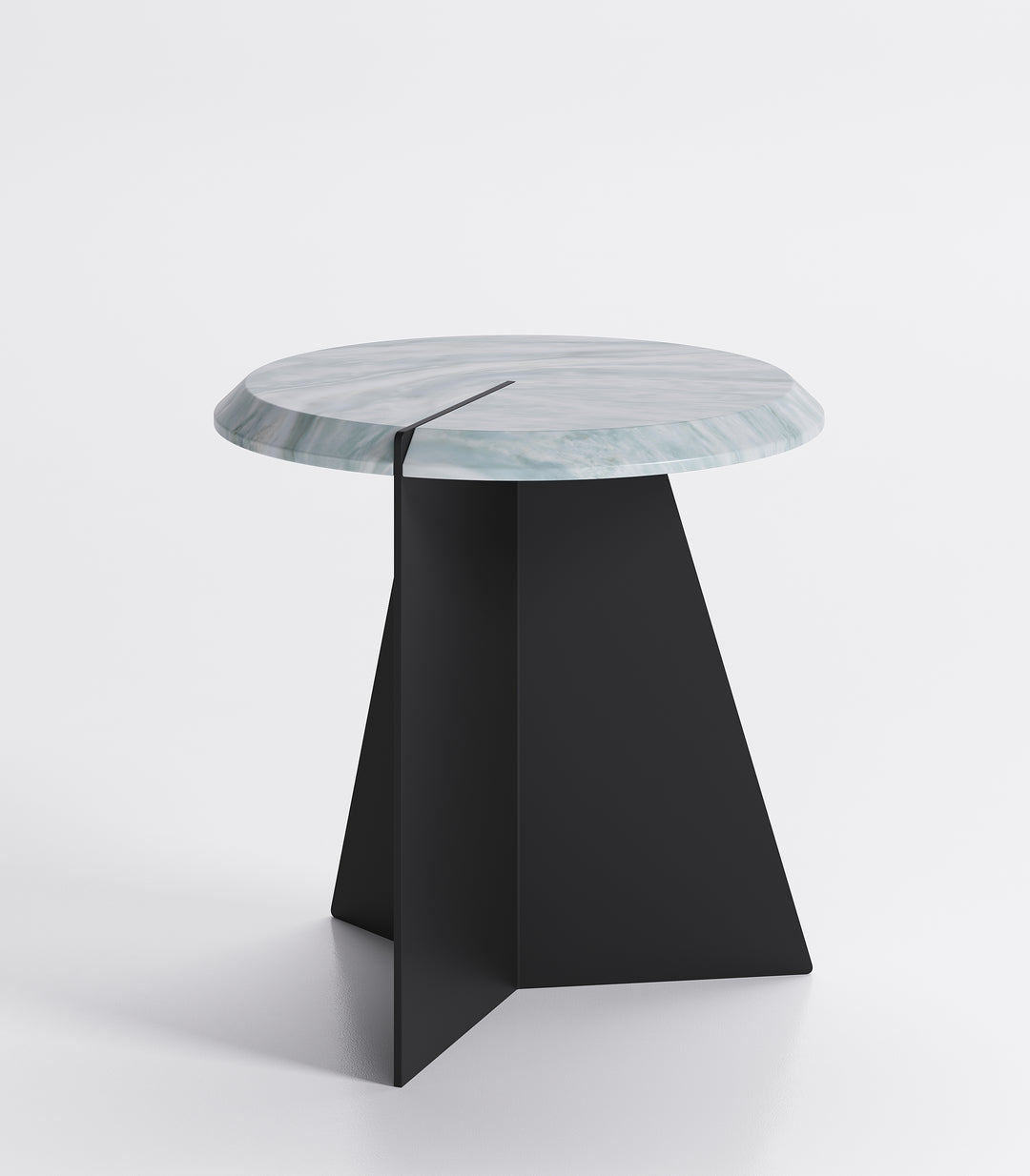 Nenuphar Desert End Table Marble Alpine Grey Coffee Tables Roche Bobois   