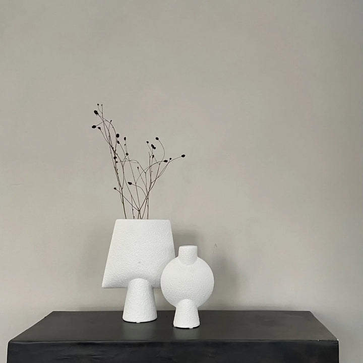 Sphere Vase Square, Mini - Bubble White Vases 101 Copenhagen   