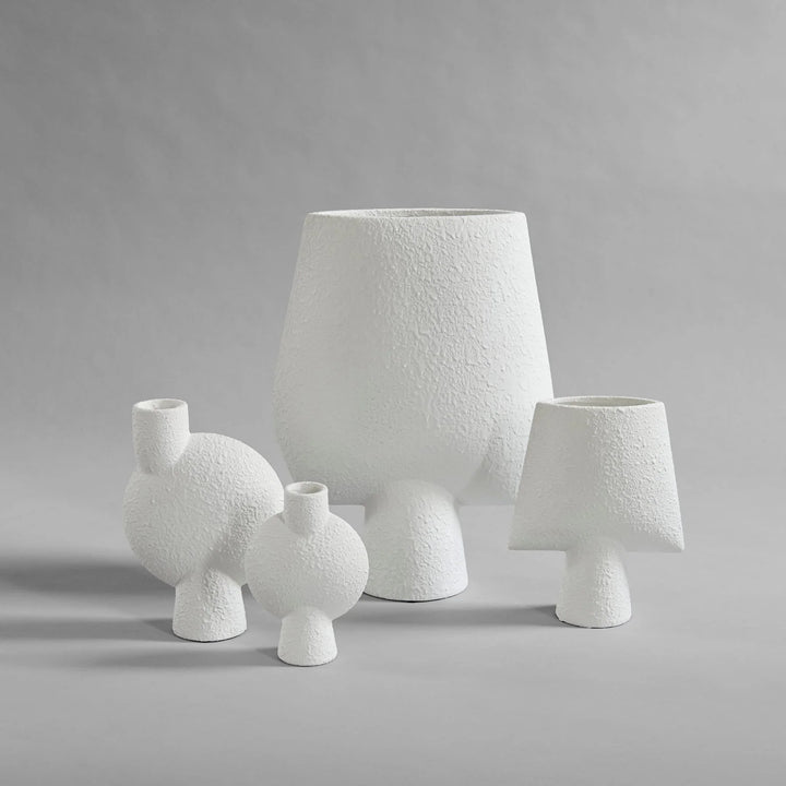 Sphere Vase Square, Mini - Bubble White Vases 101 Copenhagen   