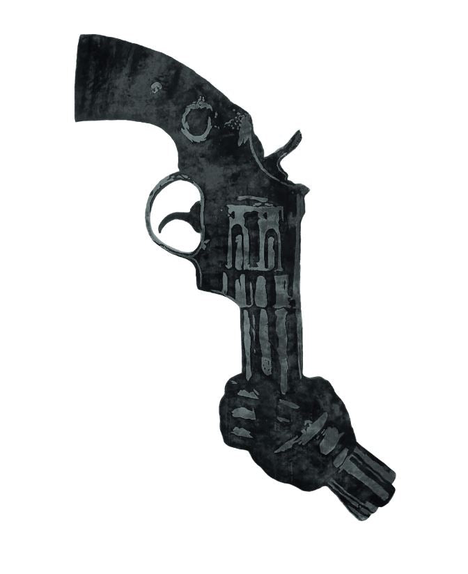 CARL FREDRIK REUTERSWÄRD, NON-VIOLENCE (The Knotted Gun), 2020 Rugs HENZEL STUDIO   