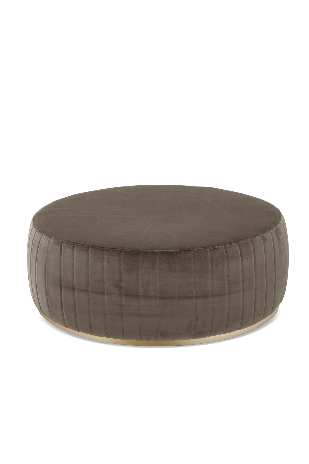 NUVOLA STITCH POUF WITH PROFILE BRONZE BASE Pouf Eforma   