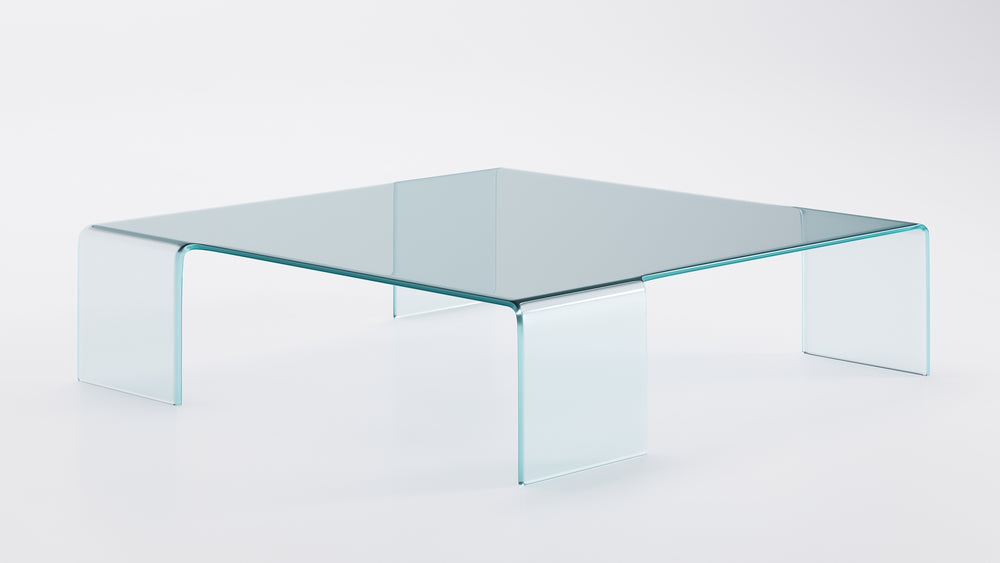 Rialto Coffee Table Coffee Tables Fiam 51¼ × 51¼ × 12½H Clear 