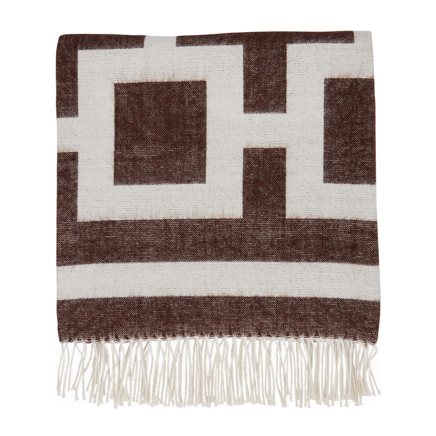 Nixon Baby Alpaca Throw Jonathan Adler Brown