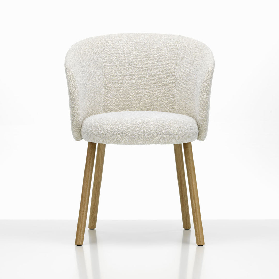 Mikado Dining Arm Chair Chairs Vitra Nubia Ivory / Pearl Natural Oak