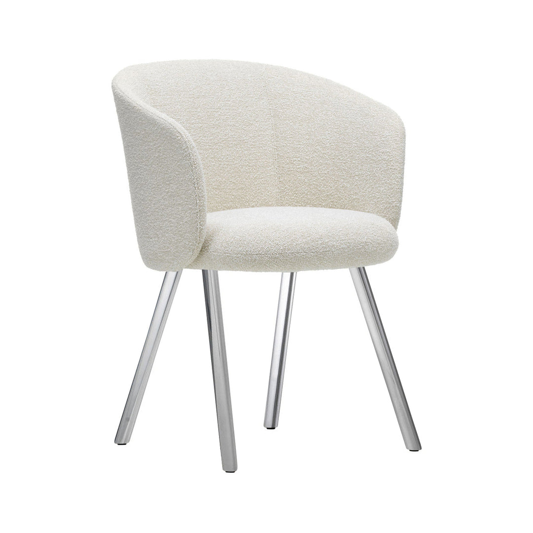 Mikado Dining Chair Chairs Vitra Nubia Ivory / Pearl Polished Aluminum