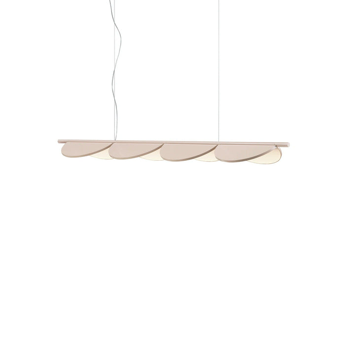 Almendra Linear Pendant Light FLOS Nude 4 Lights White Primer