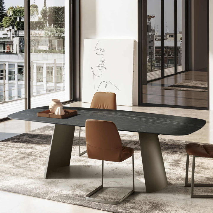 DORIAN CERAMIC TOP DINING TABLE Kitchen & Dining Room Tables Eforma   