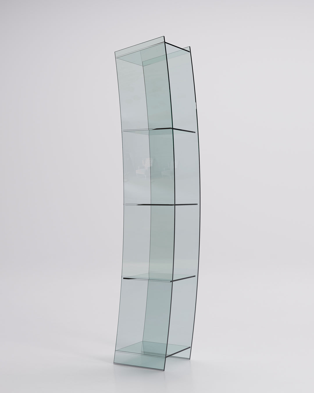 Open Wind Glass Curio Shelves Cattelan Italia   