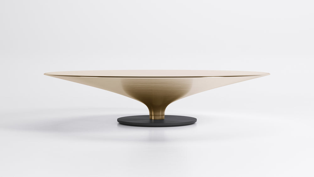 Ovni Up Coffee Table Matte Gold Tenax Large Coffee Tables Roche Bobois   