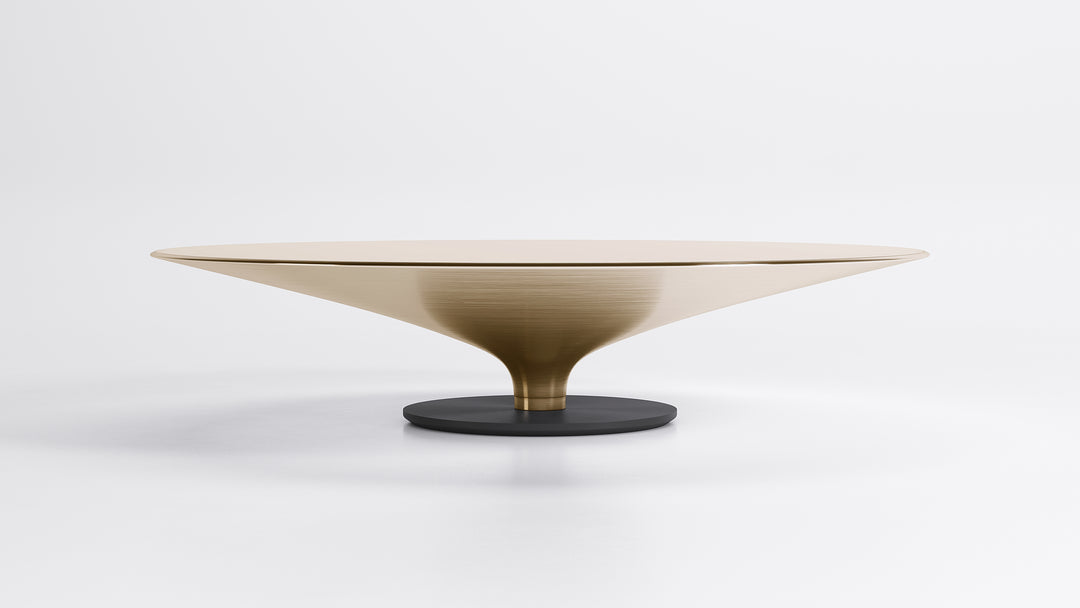 Ovni Up Coffee Table Matte Gold Tenax Large Coffee Tables Roche Bobois   