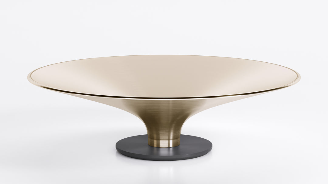 Ovni Up Coffee Table Matte Gold Tenax Medium Coffee Tables Roche Bobois   