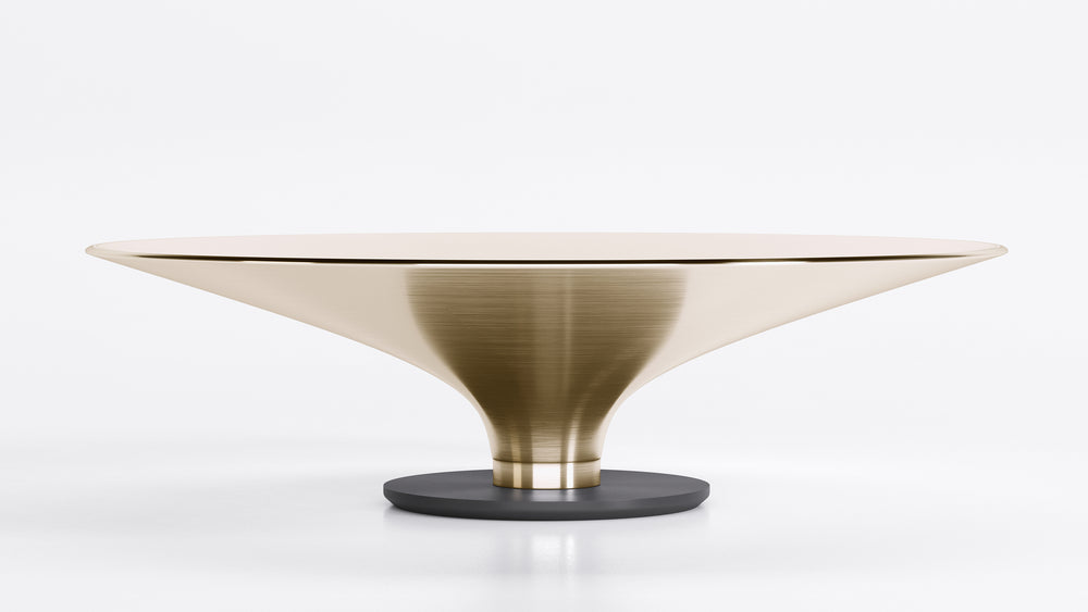 Ovni Up Coffee Table Matte Gold Tenax Medium Coffee Tables Roche Bobois   