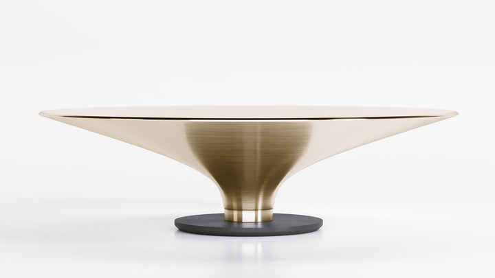 Ovni Up Coffee Table Matte Gold Tenax Medium Coffee Tables Roche Bobois   