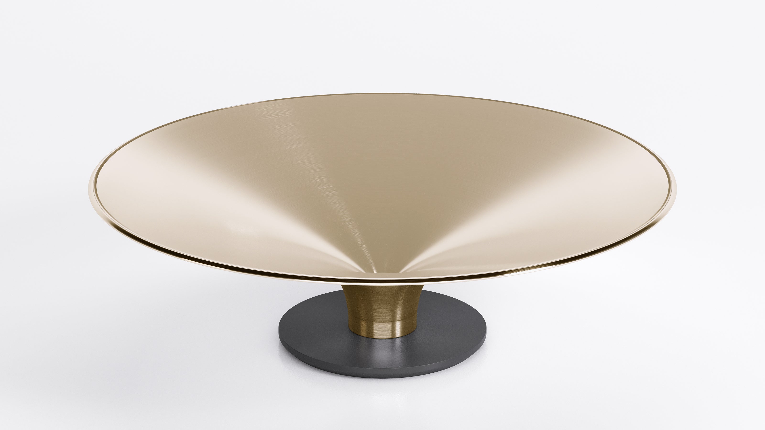 Ovni Up Coffee Table Matte Gold Tenax Medium – Italian Luxury