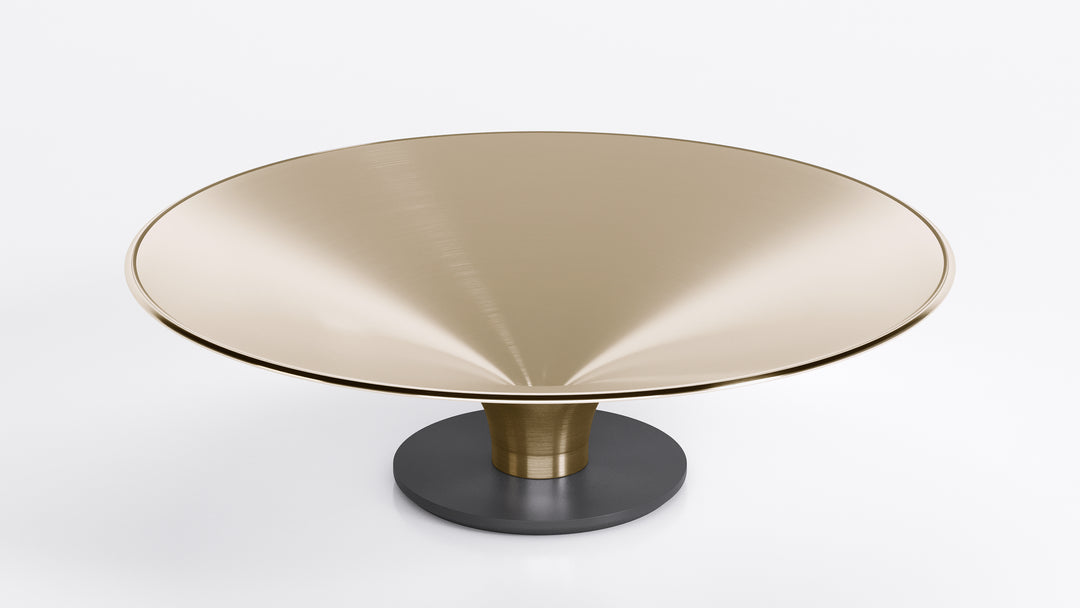 Ovni Up Coffee Table Matte Gold Tenax Medium Coffee Tables Roche Bobois   