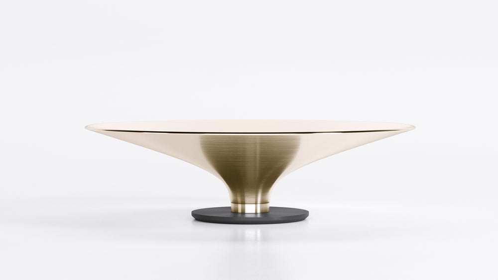 Ovni Up Coffee Table Matte Gold Tenax Small Coffee Tables Roche Bobois   