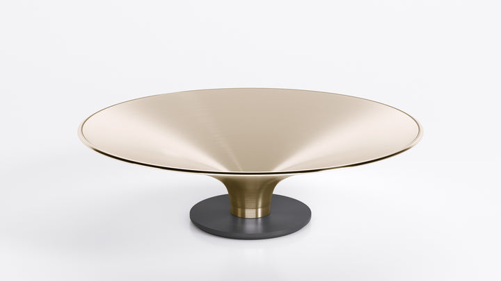Ovni Up Coffee Table Matte Gold Tenax Small Coffee Tables Roche Bobois   