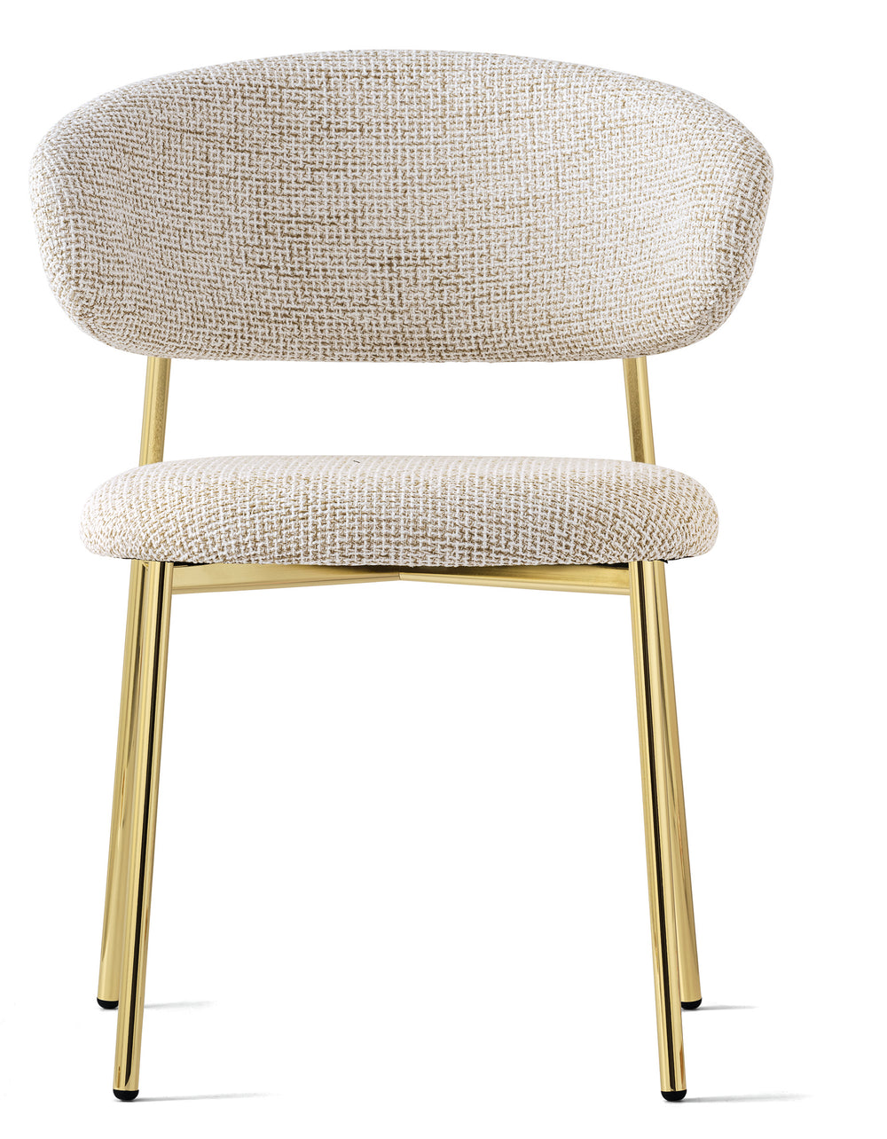 Oleandro Chair Polished Brass Hemp  Calligaris   