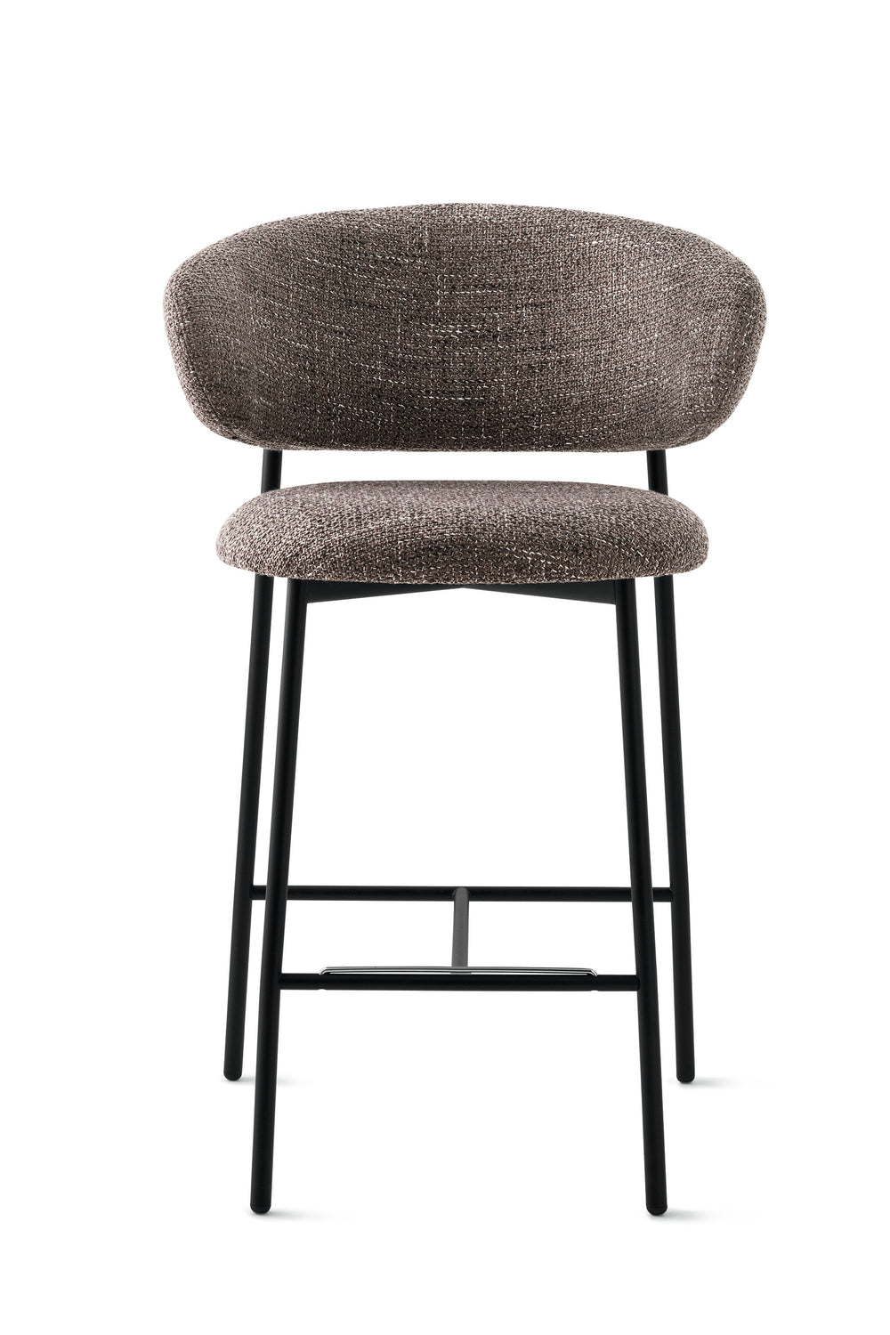 Oleandro Stool Matt Black Taupe  Calligaris   
