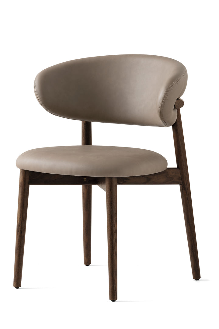 Oleandro Chair Smoke Wood Mud Brown  Calligaris   