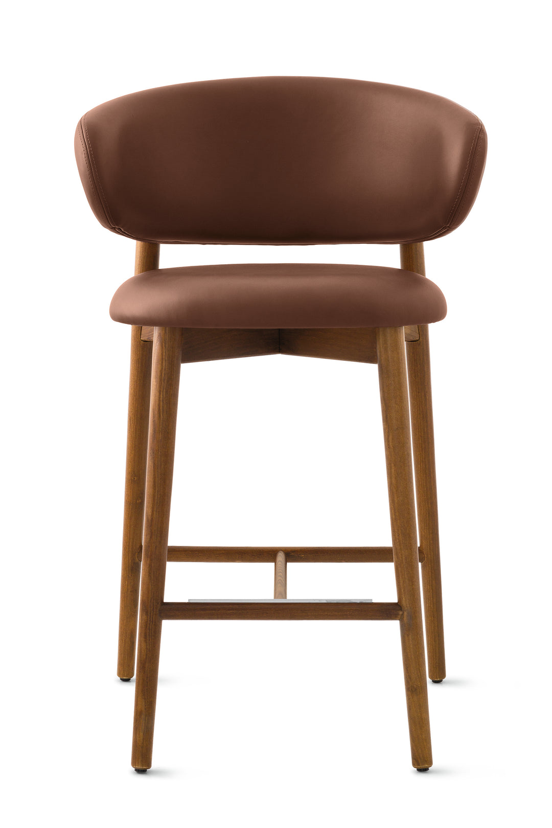 Oleandro Stool Wood Walnut Tobacco  Calligaris   