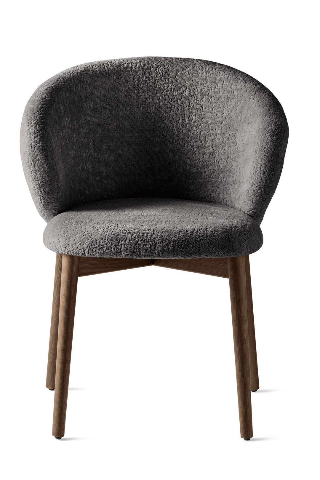Oleandro Full Back Chair Wood Lounge Chairs Calligaris Aspen: T2L Anthracite Grey Wood: P12 Smoke