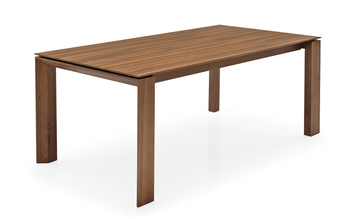 Omnia Dining Table Extendable with Marble and Wood Finish Options Calligaris