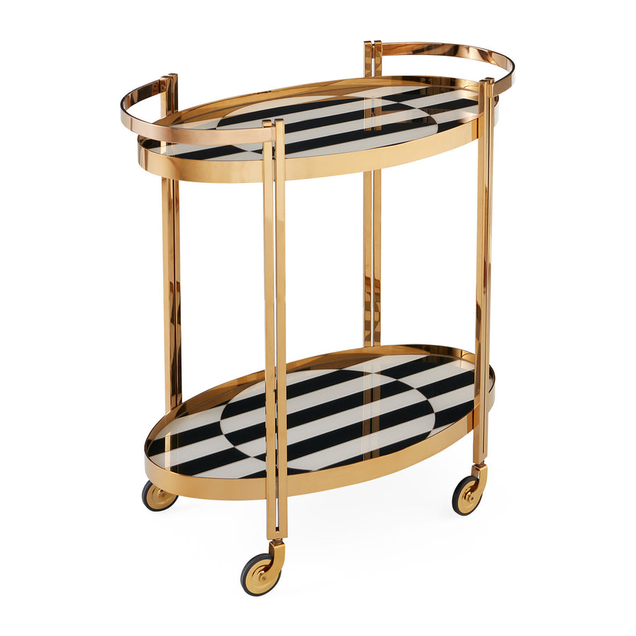 Op Art Bar Cart Jonathan Adler