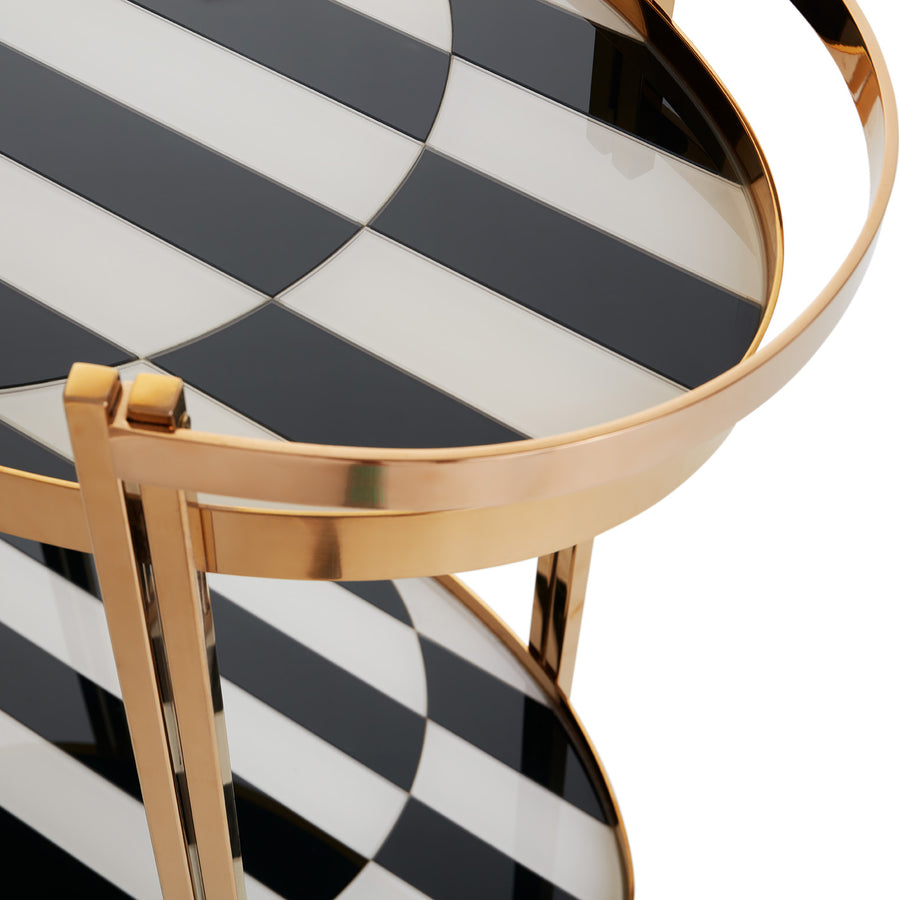Op Art Bar Cart Jonathan Adler