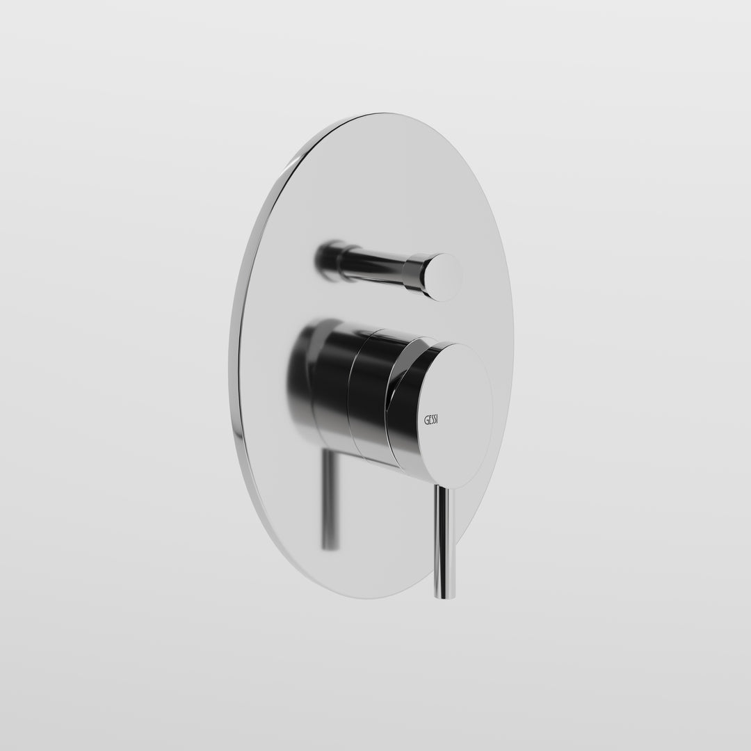 Ovale External Parts for Wall-Mounted Mixer - 44704 Showers GESSI Cromo  