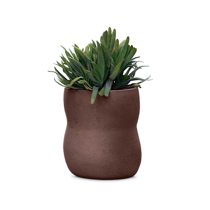Pebble Planter – Extra Small Outdoor Planters Indigenus Brown