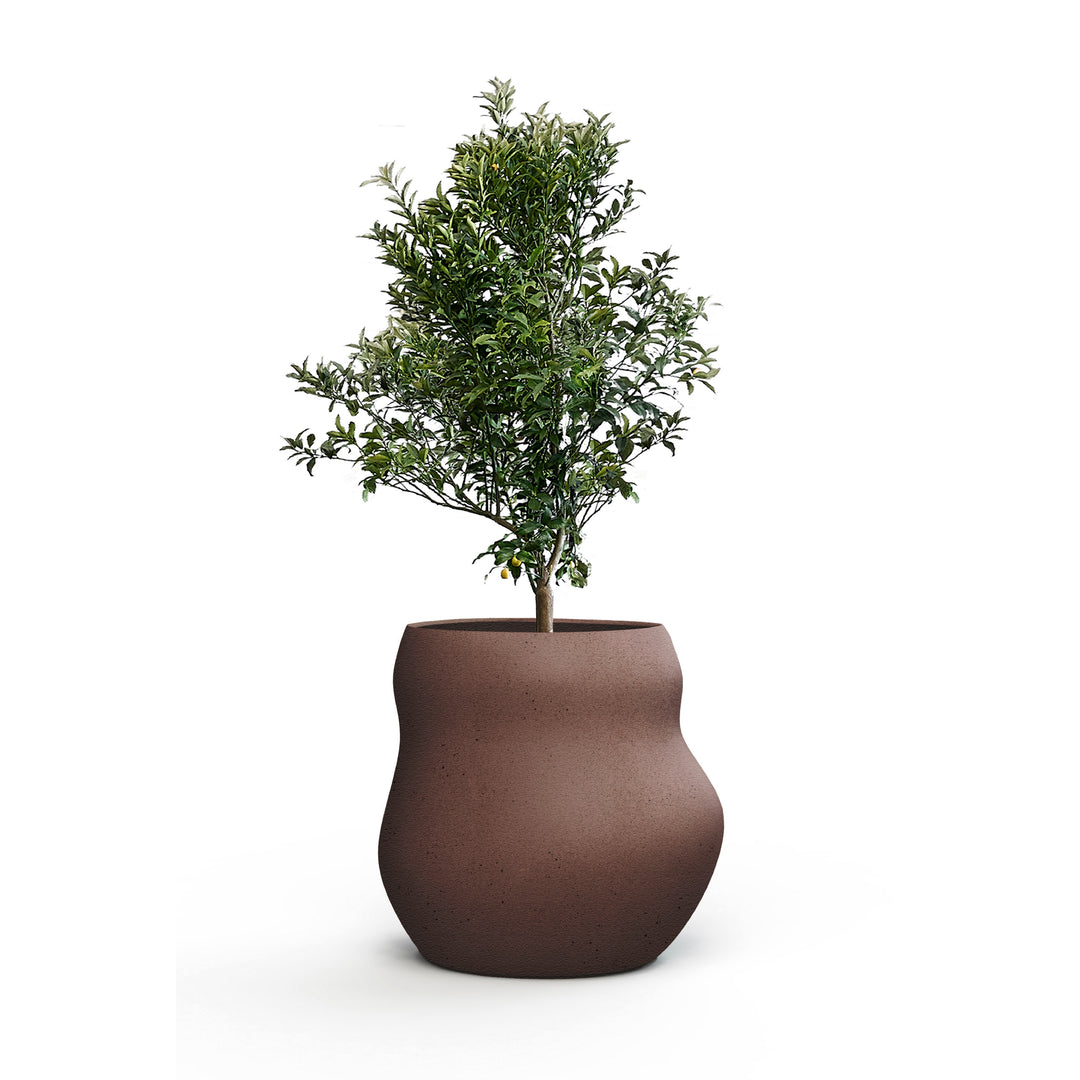Pebble Planter – Midi Outdoor Planters Indigenus Brown