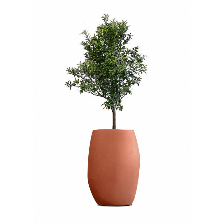 Pebble Planter – Tall Outdoor Planters Indigenus Terracota