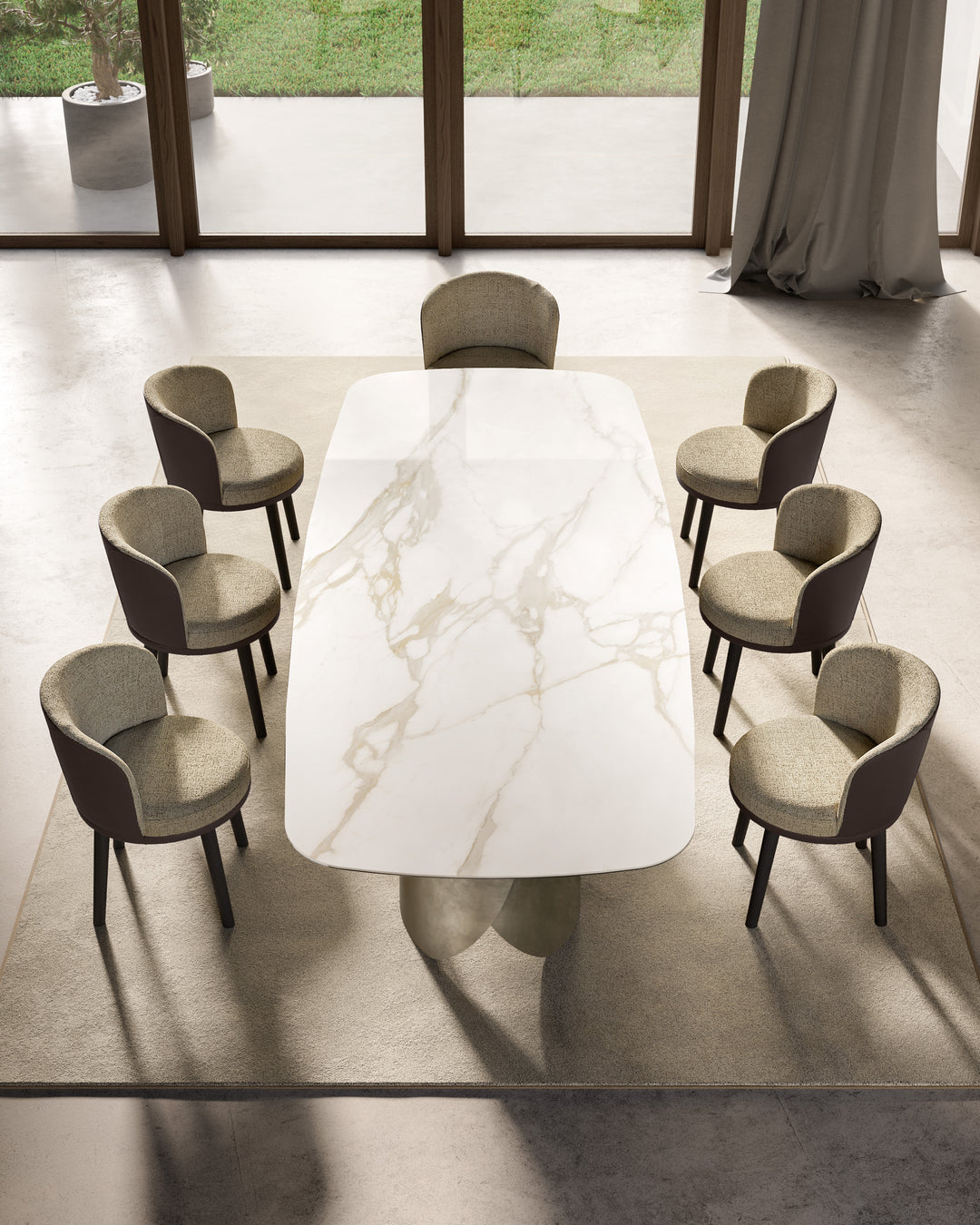 PERLA CERAMIC TOP DINING TABLE Kitchen & Dining Room Tables Eforma   