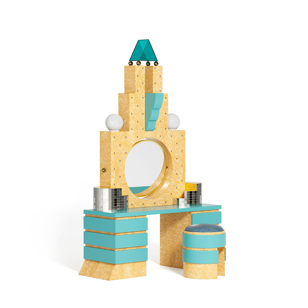 Plaza Dressing Table Bookcases & Standing Shelves Memphis Milano