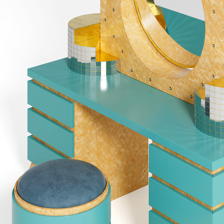 Plaza Dressing Table Bookcases & Standing Shelves Memphis Milano