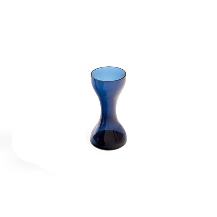 Newson Vase Vases Cappellini Avio Blue Glass Vase Only