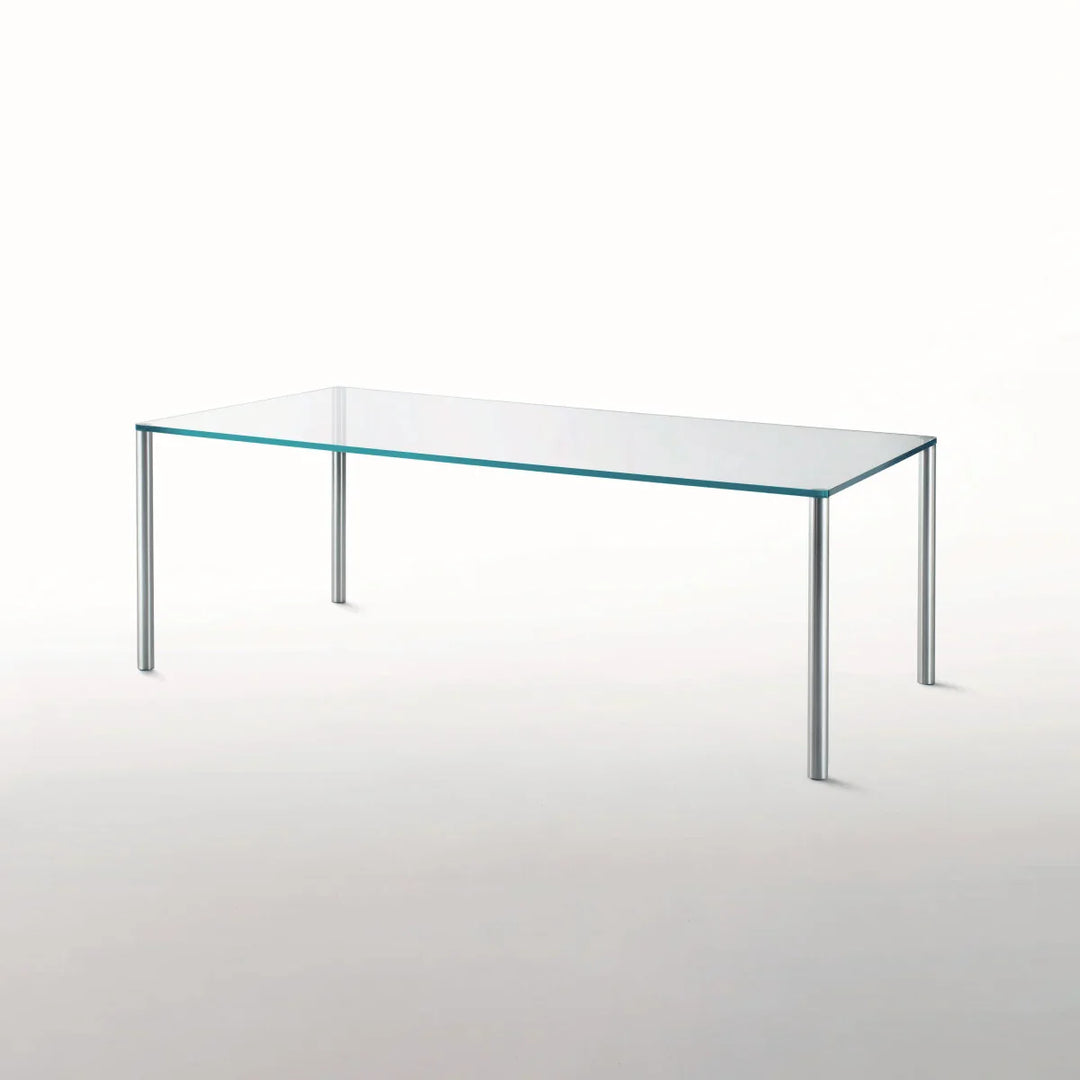 Metal Rectangular Dining Table Dining Table Glas Italia MET01: L 70.9"x W 31.5" x H 28.3" 2 Month Delivery 